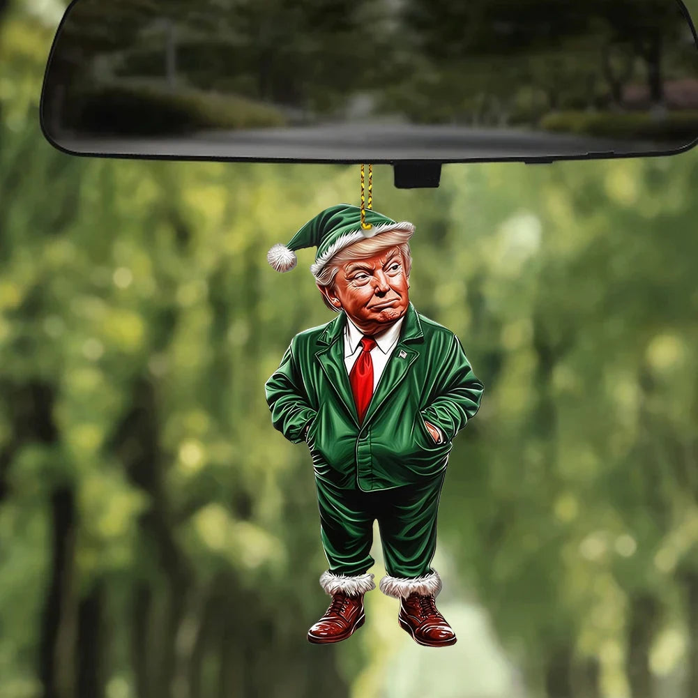 2D Donald Trump Tree Ornament