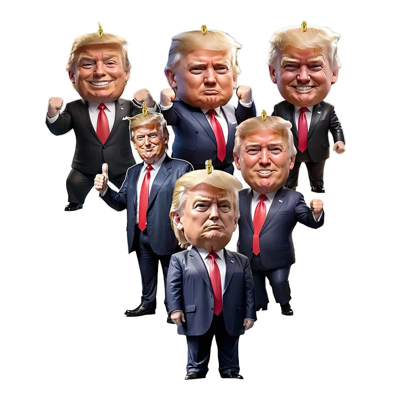 2D Donald Trump Tree Ornament (6 Piece Set)